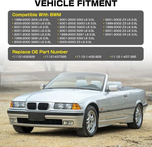 مجموعة غلاف صمام المحرك مع حشية متوافقة مع BMW 323CI 323I 325CI 325I 325XI 328CI 328I 330CI 330I 525I 528I 530i x5 Z3 1998-2002 Part 111214329288 in Saudi Arabia
