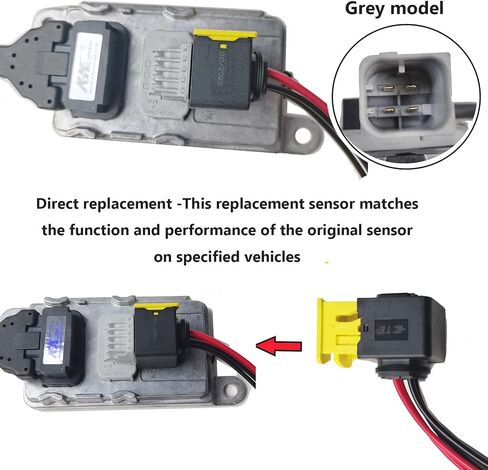 4 Pins 2pcs lot Car Waterproof Electrical Connector Plug Connect Harness Plug Socket Wiring Pigtail fits Nitrogen Oxide Sensor NOX Sensor Repair (for Grey Socket, Square 4pins Type) in Kuwait
