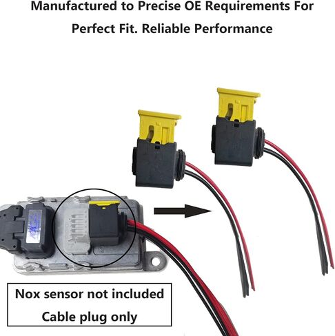 4 Pins 2pcs lot Car Waterproof Electrical Connector Plug Connect Harness Plug Socket Wiring Pigtail fits Nitrogen Oxide Sensor NOX Sensor Repair (for Grey Socket, Square 4pins Type) in Kuwait