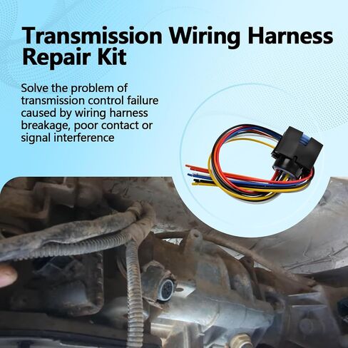 Transmission Wiring Harness Repair Kit Compatible with Dodge Jeep 4.0L 5.2L 12445BK/AFT 42RE 44RE 46RE 47RE 48RE 1994 and Up Replaces 12445BK 350-0062 46-47-48RE in Saudi Arabia