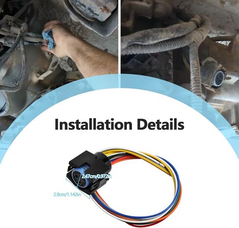 Transmission Wiring Harness Repair Kit Compatible with Dodge Jeep 4.0L 5.2L 12445BK/AFT 42RE 44RE 46RE 47RE 48RE 1994 and Up Replaces 12445BK 350-0062 46-47-48RE in Saudi Arabia