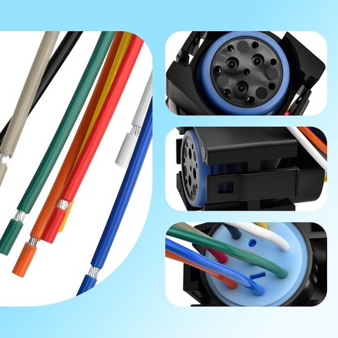 Transmission Wiring Harness Repair Kit Compatible with Dodge Jeep 4.0L 5.2L 12445BK/AFT 42RE 44RE 46RE 47RE 48RE 1994 and Up Replaces 12445BK 350-0062 46-47-48RE in Saudi Arabia