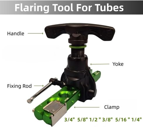 SYLPHID Flaring Tool Kit Pipe Expander Set 1/4" - 3/4" Tubing Pipe Flare Tool for Copper Tube Pipe (5 in 1 kit) in Kuwait