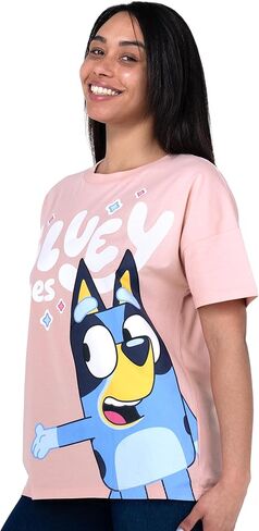 قميص Bluey | الأكمام القصير تشيت womens | ملابس الصيف القطن | قمصان تي شيرت in Saudi Arabia