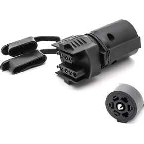 2-in-1 Heavy Duty Trailer Adapter 7 Pin to 4/5 Pin - Waterproof Shockproof Plug Converter for Trucks RV Boats in Saudi Arabia