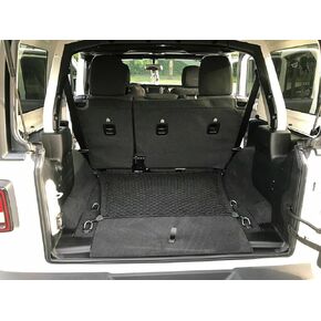 Rear Trunk Organizer Cargo Net for Jeep Wrangler Unlimited (4 Door) 2018-2025 – Floor Style Cargo Net for SUV – Premium Mesh Car Trunk Organizer – Compatible with Wrangler in Kuwait