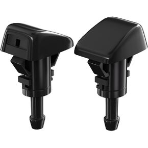 Windshield Washer Nozzles - Replacement for 2005-2013 Chevy Malibu, 2005-2016 Jeep Grand Cherokee, 05-10 Pontiac G6 - Replaces OEM#: 55372143AB,68260443AA, Spray Jet Kit (Pack of 2) in Kuwait