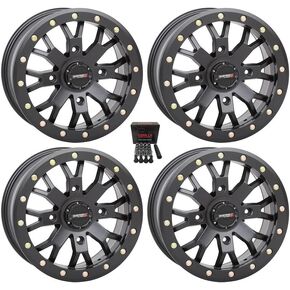 النظام 3 SB-4 Beadlock 15x7/15x10 عجلات UTV أسود Polaris RZR 1000 XP/Ranger XP 900/1000 in Kuwait