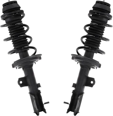 Detroit Axle - Front Struts Sway Bars for 2012-2017 Hyundai Accent Kia Rio 2 Complete Struts w/Coil Springs 2 Front Sway Bar Links 2013 2014 2015 2016 Replacement Ready Struts in Saudi Arabia