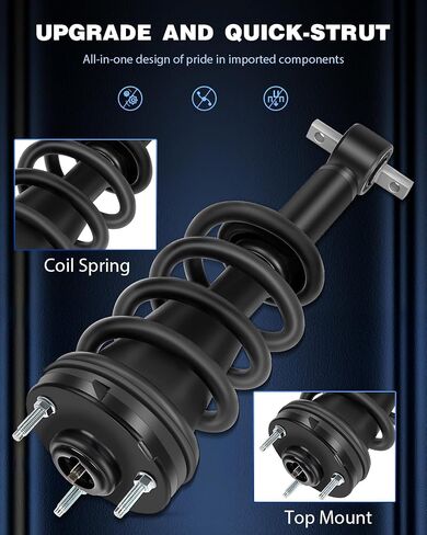 ECCPP 2pcs Front Pair Complete Strut abd shock Assembly Shock Absorber for 2007-2011 for Chevrolet Silverado 1500,2007-2011 for GMC Sierra 1500 in Saudi Arabia