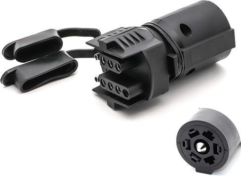 2-in-1 Heavy Duty Trailer Adapter 7 Pin to 4/5 Pin - Waterproof Shockproof Plug Converter for Trucks RV Boats in Saudi Arabia