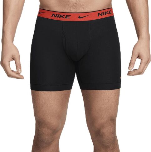 Nike Dri-FIT Essential Cotton Stretch Men's Boxer Briefs (3-Pack) (Black, KE1167-853) Size Large in Saudi Arabia