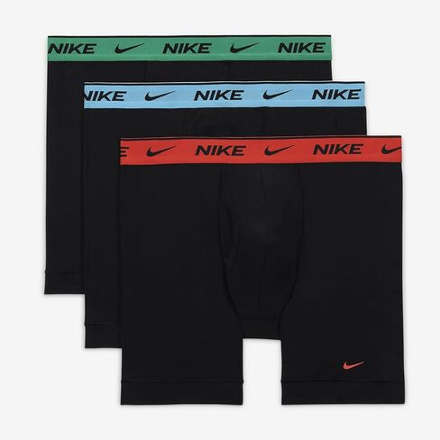 Nike Dri-FIT Essential Cotton Stretch Men's Boxer Briefs (3-Pack) (Black, KE1167-853) Size Large in Saudi Arabia