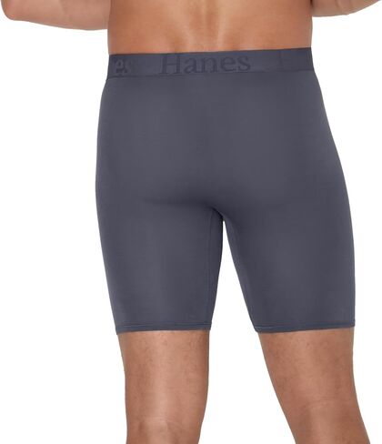 Hanes Originals Supersoft Underwear, Total Support Pouch Boxer Briefs for Men, Long Leg & Regular, 3-Pack in Saudi Arabia