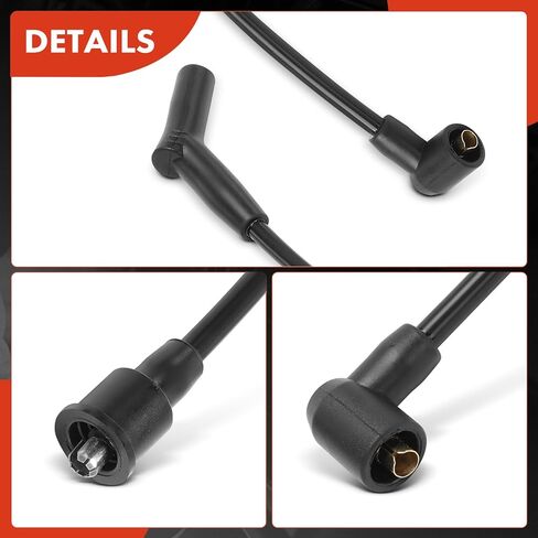 A-Premium 9pcs شرارة الأسلاك شرارة متوافقة مع Land Rover Discovery 1994-1995 3.9L in Saudi Arabia