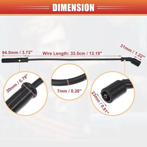 Acropix Car Spark Plug Coil Coil Coil Coil Coil Coil Cable 7mm ملائمة ل Dodge Dakota Durango لـ RAM 1500 V8 4.7L No.5149051AC - حزمة 8 in Saudi Arabia