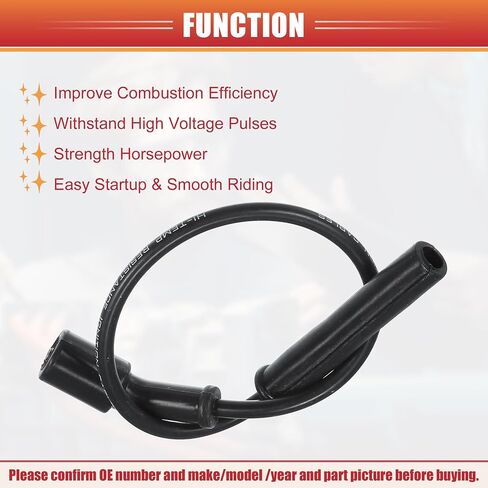 Acropix Car Spark Plug Coil Coil Coil Coil Coil Coil Cable 7mm ملائمة ل Dodge Dakota Durango لـ RAM 1500 V8 4.7L No.5149051AC - حزمة 8 in Saudi Arabia