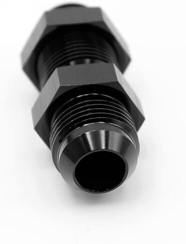 -3AN ، 6AN ، 8AN ، 10AN MALE FLARE REATER BULKHEAD ADAPTER مع -3AN ، 6AN ، 8AN ، 10AN NUT Aluminium Black (AN3- Straight) in Saudi Arabia