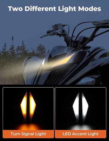 Kemimoto Turn Singal Fang Light Light Light متوافق مع 2013-2024 Raptor 700/Raptor 700R مصابيح الإضفاء in Saudi Arabia