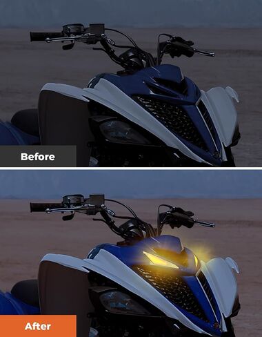 Kemimoto Turn Singal Fang Light Light Light متوافق مع 2013-2024 Raptor 700/Raptor 700R مصابيح الإضفاء in Saudi Arabia