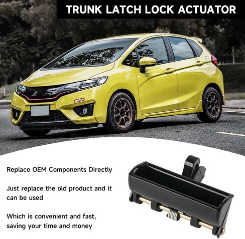 Tailgate Rear Trunk Hatch Lock Handle Assembly - Compatible for Honda Fit 2007-2020 - Replace Part 74810-S6A-003 in Saudi Arabia