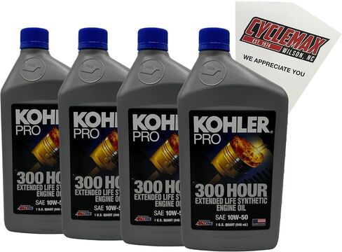 أربعة حزمة متوافقة مع Kohler Pro SAE 10W-50 Lifed Life Life Engine Oil in Saudi Arabia