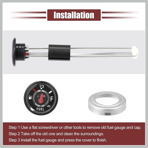 ATV Fuel Gas Tank Level Gauge Meter with Cap for Kawasaki Bayou 220 250 for Kawasaki Prairie 300 400 KVF 52005-0735 52005-1121 Gas Tank Gauge Fuel Float Gauge Replacement Car Parts in Saudi Arabia