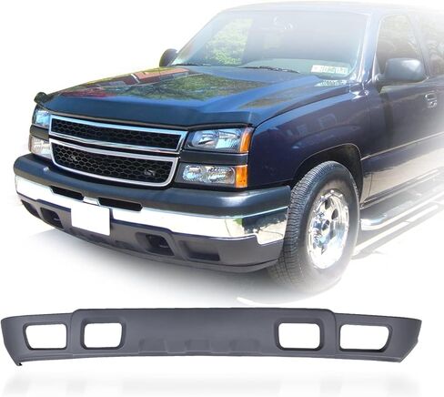 Perfit Liner الأمامية الوفير الأمامي السفلي انحراف الهواء ث/ثقوب مصباح الضباب و/ثقوب ربط السحب متوافقة مع 2003 2004 2005 2006 2007 Chevy Silverado Classic 1500 2500 3500 HD 15199824 GM1092173 in Kuwait
