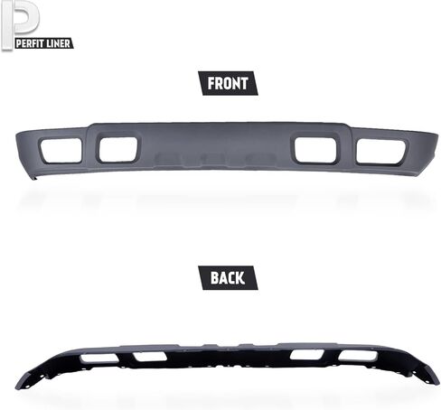 Perfit Liner الأمامية الوفير الأمامي السفلي انحراف الهواء ث/ثقوب مصباح الضباب و/ثقوب ربط السحب متوافقة مع 2003 2004 2005 2006 2007 Chevy Silverado Classic 1500 2500 3500 HD 15199824 GM1092173 in Kuwait