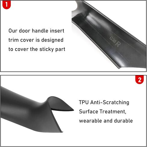 Jaronx Compatible with BMW 5 Series G30 G31 Door Handle Covers 2017-2022, 2PCS Interior Door Pull Handle Covers Compatible with BMW G30/G31/F90 M5 518d,520d,520i,525d,530d,530e,530i,540dX,540i,M550dX in Saudi Arabia