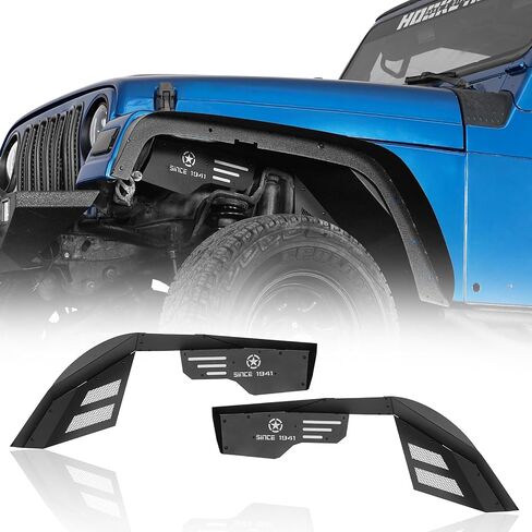 U-Box Wrangler TJ Steel Beath Fender Fender Liners Wheel Well Guards متوافق مع Jeep Wrangler TJ & Unlimited 1997-2006 in Saudi Arabia
