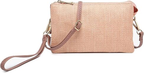 Jen & Co. Riley Micro Straw Small Crossbody Facs Vegan Leather Writets Writets Clutch Pounds Lostt in Saudi Arabia