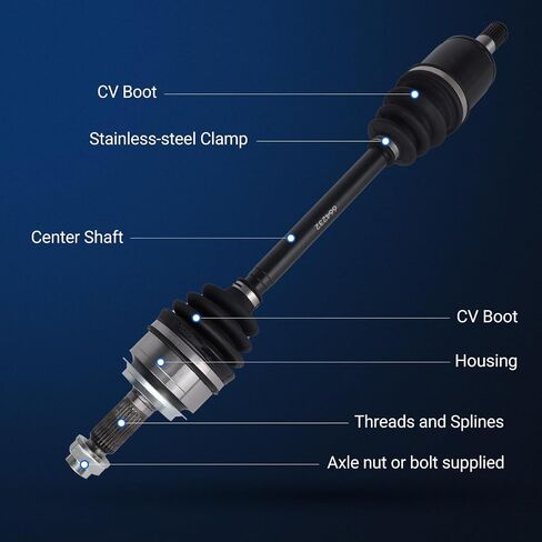 Autoround 664232 Front Left CV Axle Assembly Compatible with Honda Civic 2006 2007 2008 2009 2010 2011 2012 2013 2014 2015, 1.8L L4 Automatic Trans, Front Driver Side in Saudi Arabia