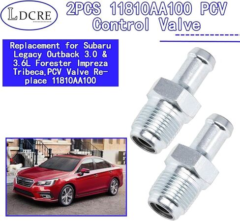2PCS 11810AA100 PCV Control Valve, Replacement for Subaru Legacy Outback 3.0 & 3.6L Forester Impreza Tribeca,PCV Valve Replace 11810AA100 in Saudi Arabia