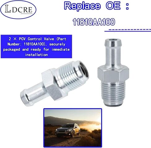 2PCS 11810AA100 PCV Control Valve, Replacement for Subaru Legacy Outback 3.0 & 3.6L Forester Impreza Tribeca,PCV Valve Replace 11810AA100 in Saudi Arabia