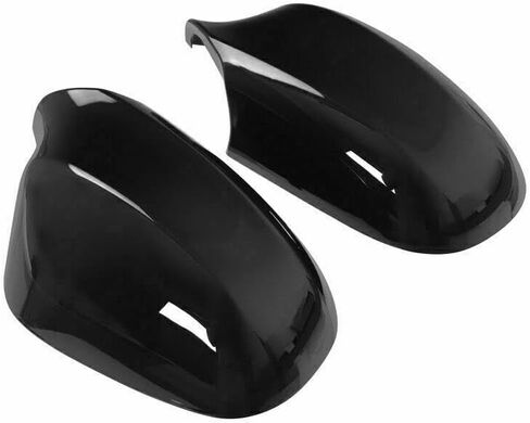 1PAIR REARVINCE SIDE WING WING COVER COPS CAP FOR BMW 3 Series E90 E91 LCI FaceLift 2009-2011 Carbon Carbon/Gloss Black (Black-Carbon Fiber) in Saudi Arabia