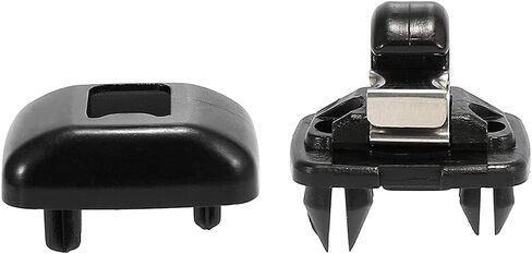 2Pcs Car Sun Visor Hanger Clip Holder Retainer Hook for A-U-D-I A6 C6 A8 2004-2011 for VW 2013-2015 Passat B7 4F0857561 4F0857563 in Saudi Arabia