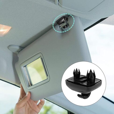 2Pcs Car Sun Visor Hanger Clip Holder Retainer Hook for A-U-D-I A6 C6 A8 2004-2011 for VW 2013-2015 Passat B7 4F0857561 4F0857563 in Saudi Arabia
