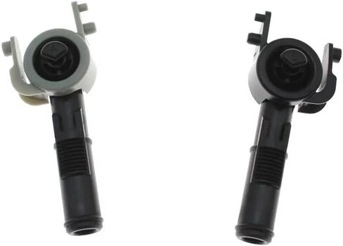 61672752971 61672752972 Front Bumper Headlight Washer Spray Nozzle Jet Cover Cap for BMW for Mini for Cooper R55 R56 R57 R58 R59 LCL(Black-LH) in Saudi Arabia