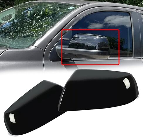 Car Side Wing Wing Cover Cover الخلفية Caps Gloss Black for Toyota Tundra Sequoia 2011 2012 2013 2014 2015 2017 2017 2018 (Black-B) in Saudi Arabia