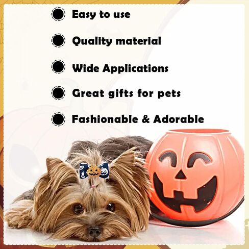 PET SHOW 20Pairs 2" 3" 4" Christmas Big Dog Hair Bows with Rubber Band for Small Medium Large Dogs Rhinestone Bowknot Topknot Cats Rabbits Girl Boy Xmas Party Grooming Hair Accessories in Kuwait