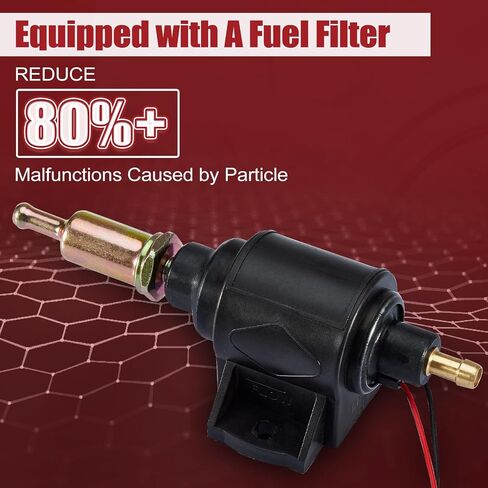 CarBole 4-7 PSI Electric Fuel Pump, Low Pressure 12V Inline Universal Diesel Gasoline Pump Compatible for Carburetors Trucks Boats Generator Engine Cars in Kuwait