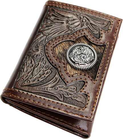 Cody James Men Hair -on Floral Trifold Wallet - BB2100770W3 in Kuwait