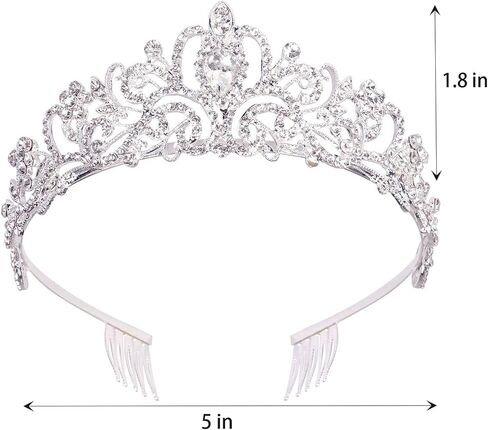 Princess White Tiara Gloves Sunglasses Headphones, Princess Costume Accessories Women Bachelorette Party Decorations in Kuwait