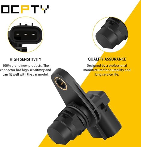 OCPTY 2PCS Camshaft Position Sensor Compatible for Hyundai Genesis Coupe 2010-2012, Santa Fe 2013-2014, Santa Fe Sport 2006-2015, Sonata 2010-2013 - Replaces OE 39350-02800 39350-02710 PC719 in Saudi Arabia
