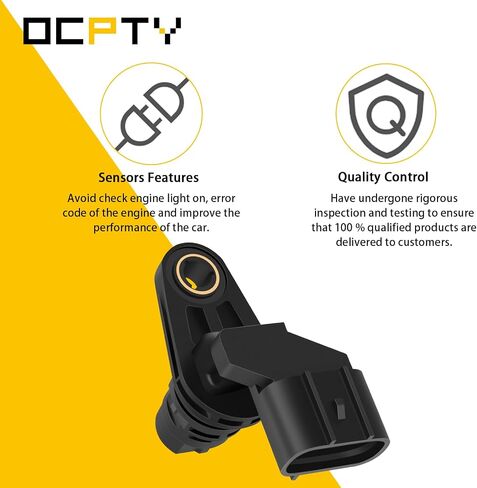 OCPTY 2PCS Camshaft Position Sensor Compatible for Hyundai Genesis Coupe 2010-2012, Santa Fe 2013-2014, Santa Fe Sport 2006-2015, Sonata 2010-2013 - Replaces OE 39350-02800 39350-02710 PC719 in Saudi Arabia