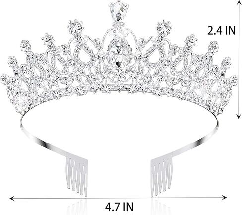 Princess White Tiara Gloves Sunglasses Headphones, Princess Costume Accessories Women Bachelorette Party Decorations in Kuwait