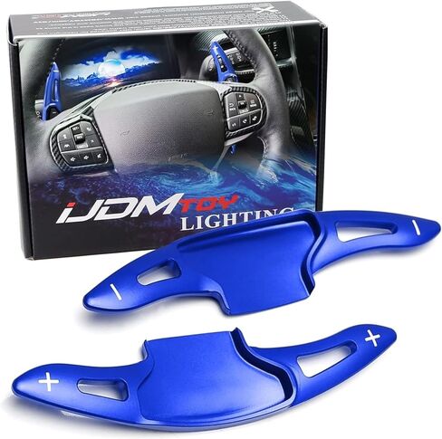 iJDMTOY Performance Red Lightweight Aluminum Larger Paddle Shifter Extension Compatible with 2020-up Gen6 Ford Explorer in Saudi Arabia