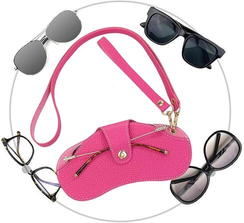 mdgfge 2 Pack Glasses Case Holder Soft Leather Sunglasses Bags, Soft Glasses Case Portable Slim Sunglasses Eyeglasses Leather Bag for Women Men Summer Holiday Travel Daily Use in Saudi Arabia