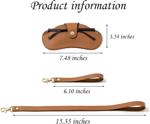 mdgfge 2 Pack Glasses Case Holder Soft Leather Sunglasses Bags, Soft Glasses Case Portable Slim Sunglasses Eyeglasses Leather Bag for Women Men Summer Holiday Travel Daily Use in Saudi Arabia